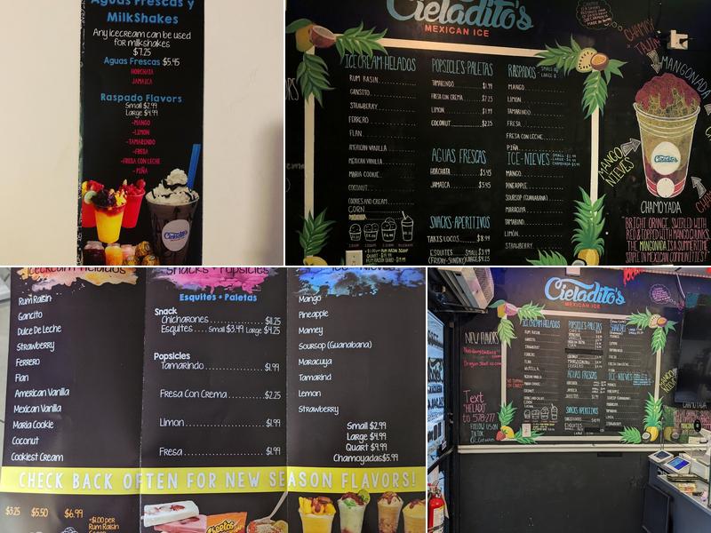 Cieladito’s Menu