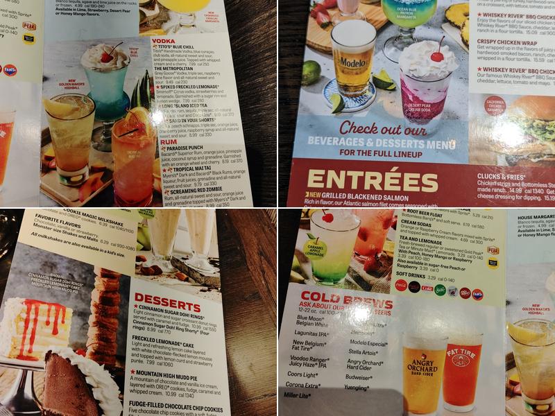 Red Robin Gourmet Burgers and Brews Menu