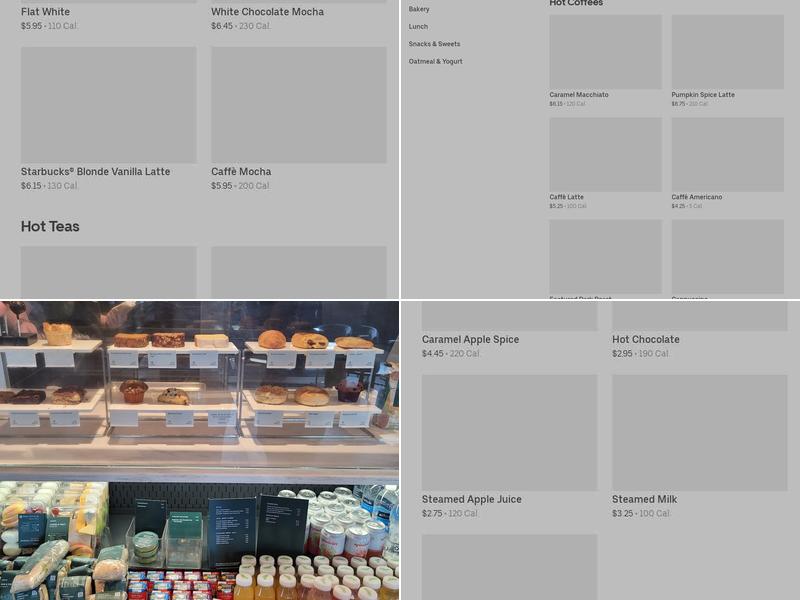 Starbucks Menu