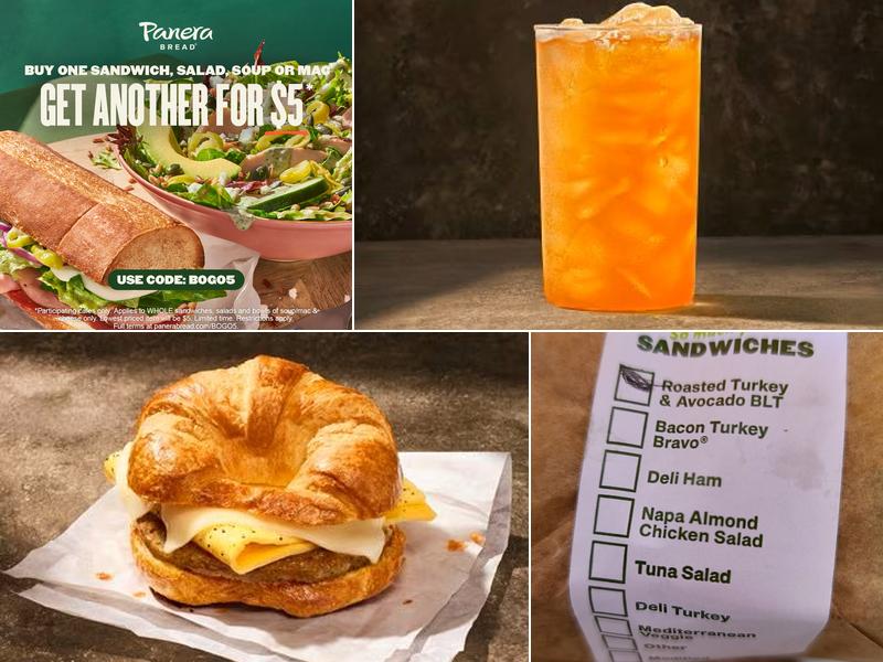 Panera Bread Menu
