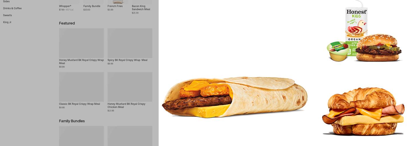Burger King Menu