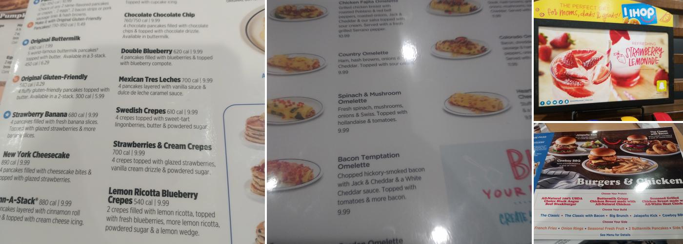 IHOP Menu