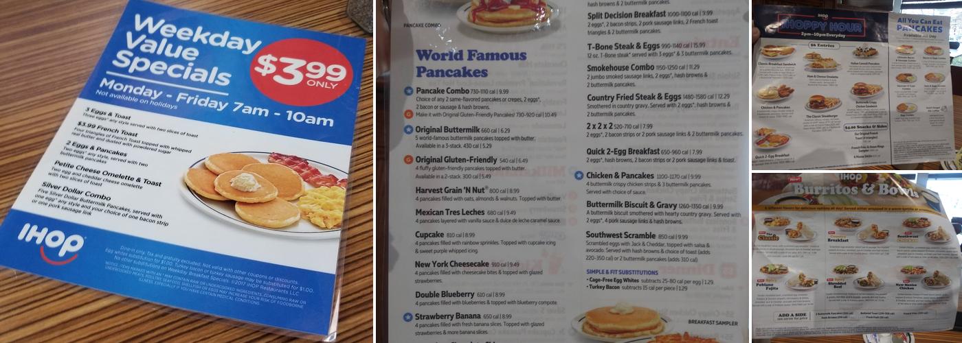 IHOP Menu