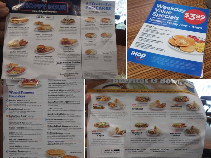 IHOP Menu