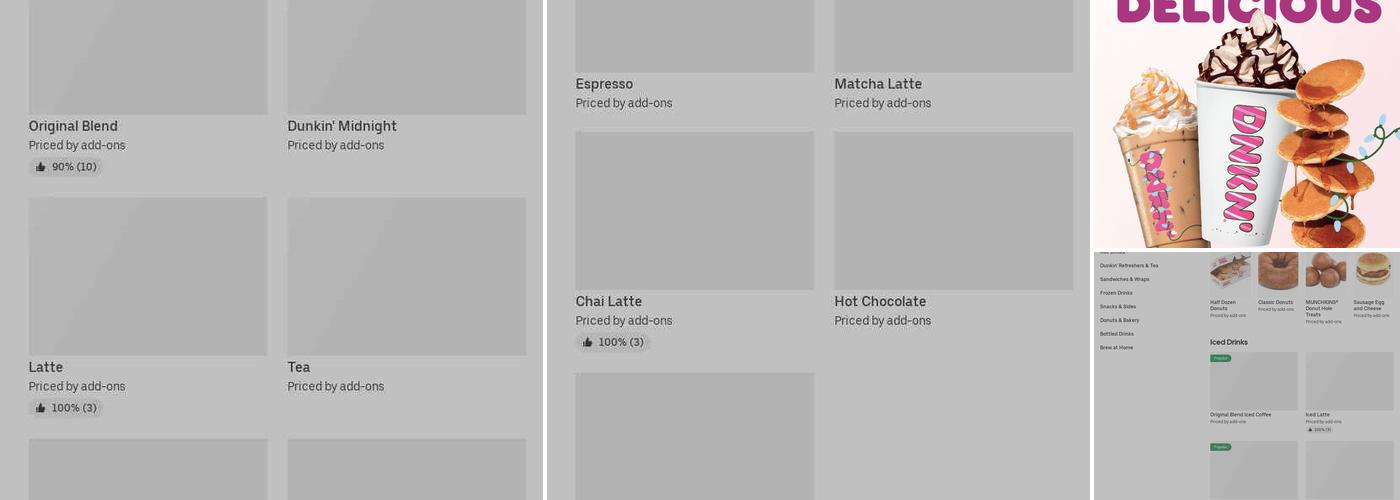Dunkin' Menu