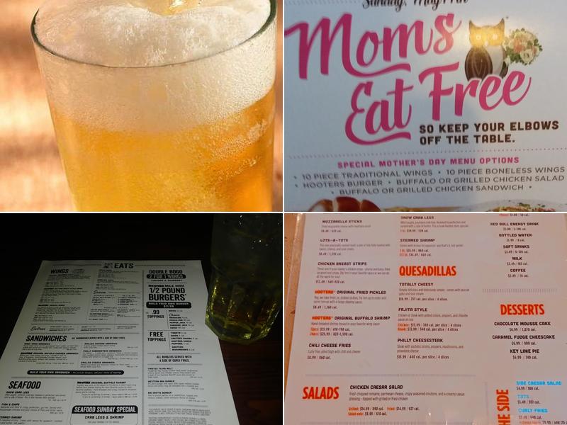 Hooters of New Castle Menu