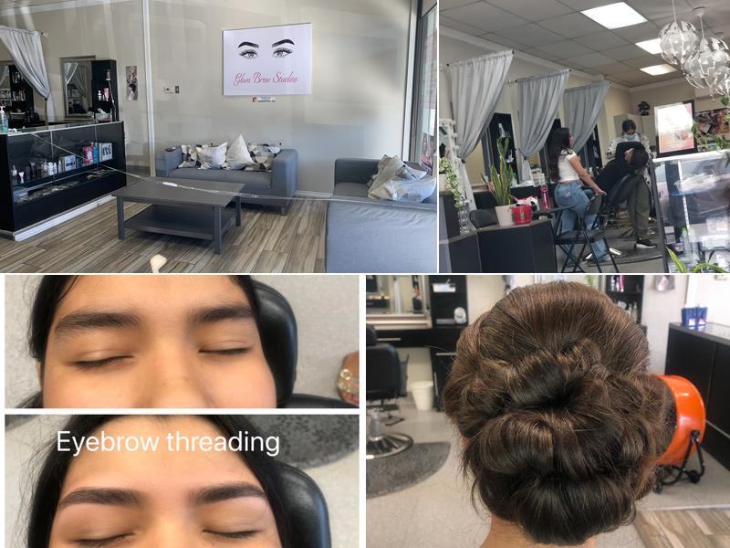 Glam brow studio Eyebrow threading and hair salon