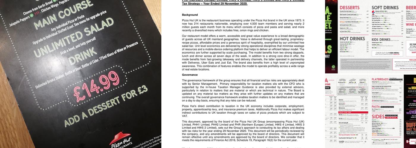 Pizza Hut Restaurants Menu