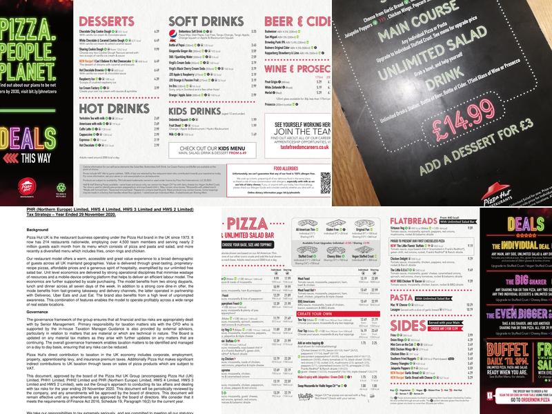 Pizza Hut Restaurants Menu