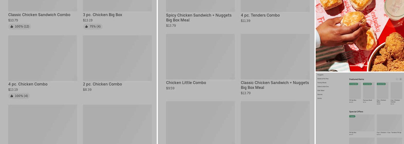 KFC Menu