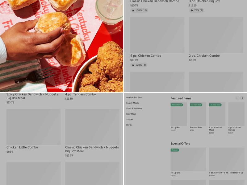 KFC Menu