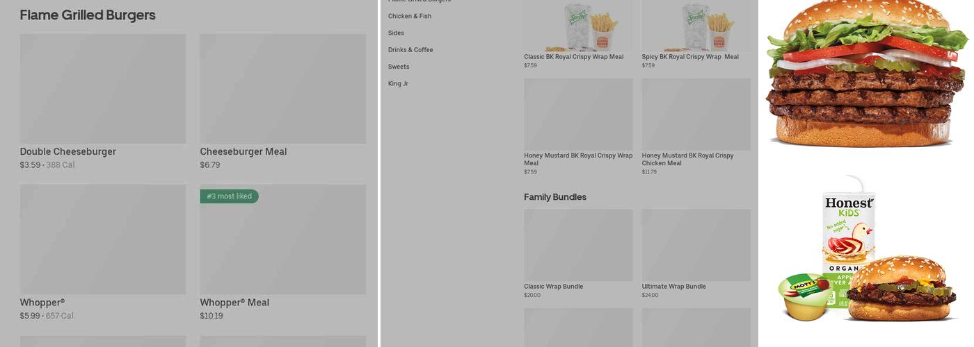 Burger King Menu