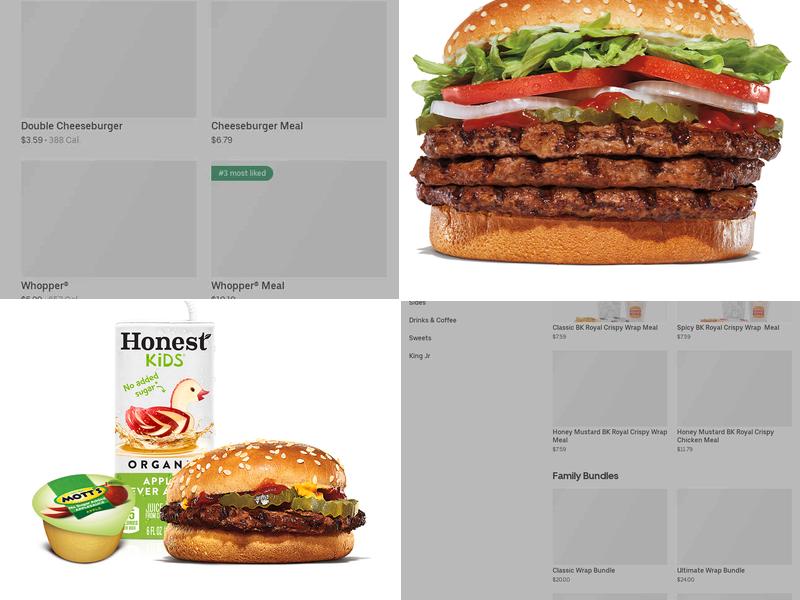 Burger King Menu
