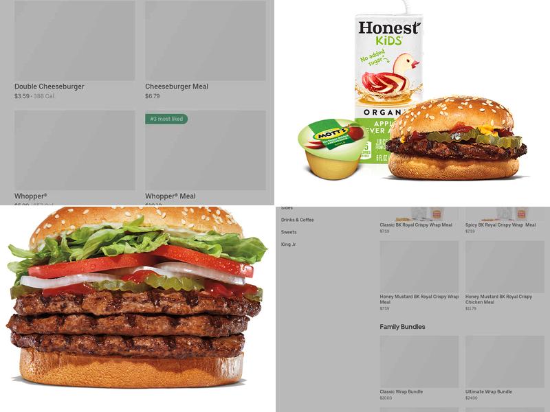 Burger King Menu