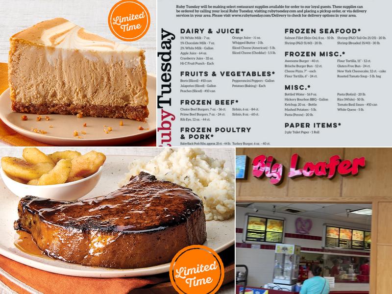 Ruby Tuesday Menu