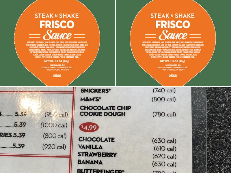 Steak 'n Shake Menu