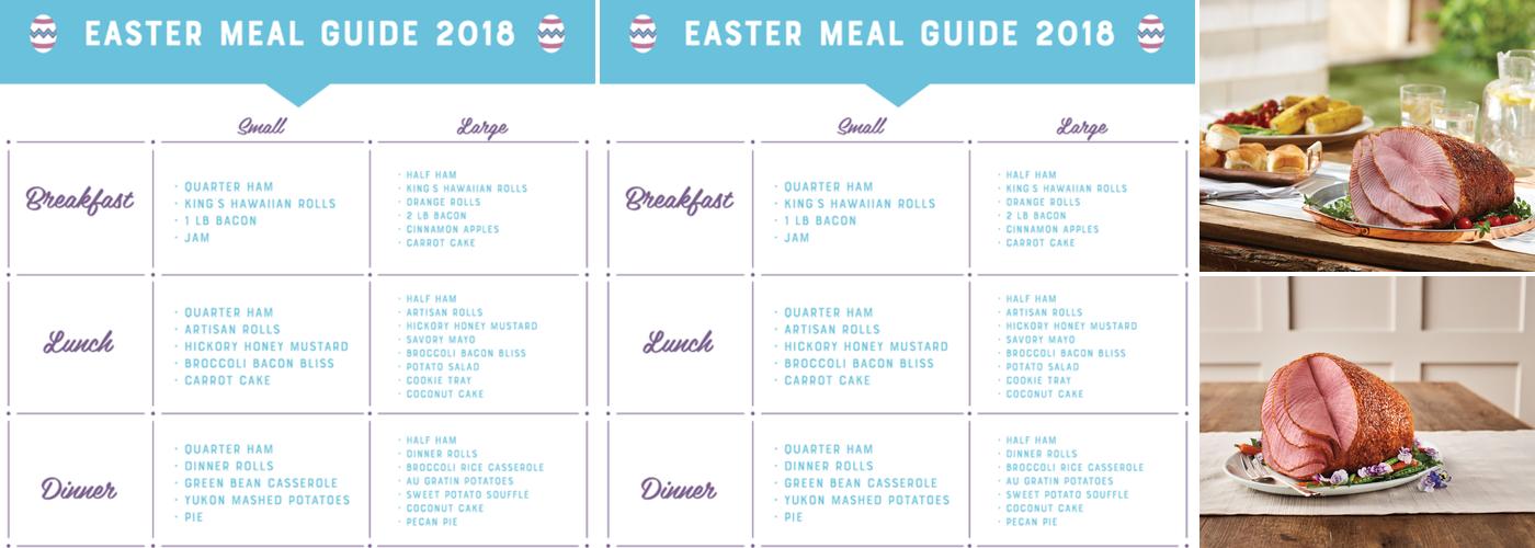 The Honey Baked Ham Company Menu
