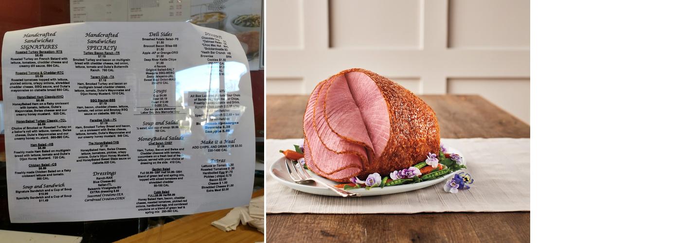 The Honey Baked Ham Company Menu