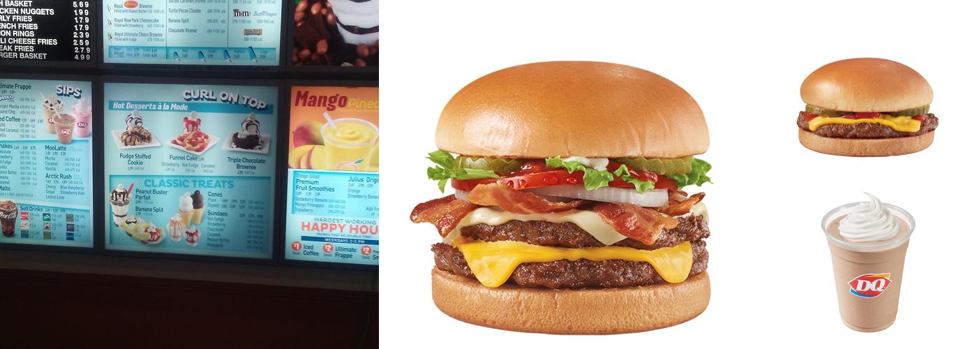 Dairy Queen Menu