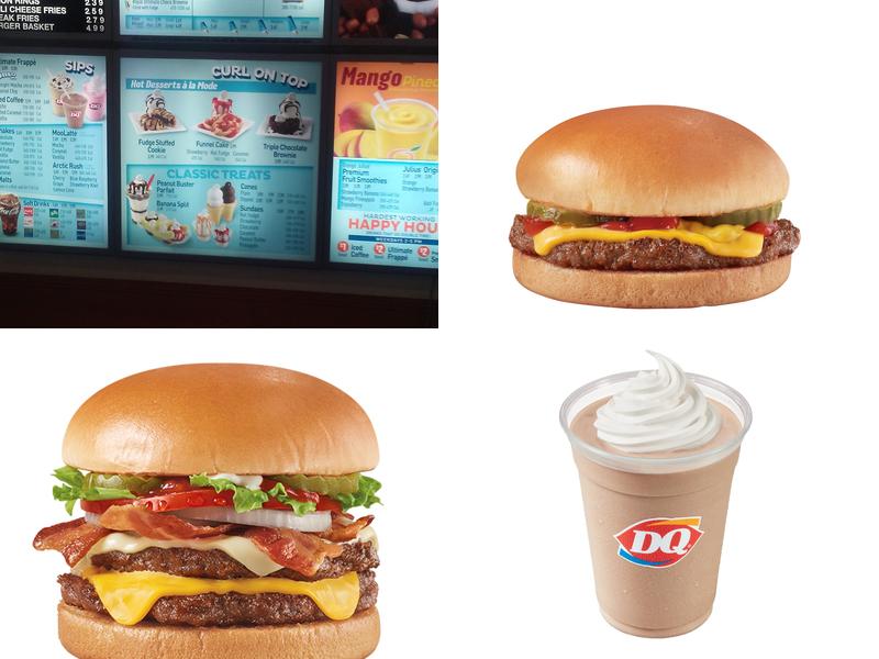 Dairy Queen Menu