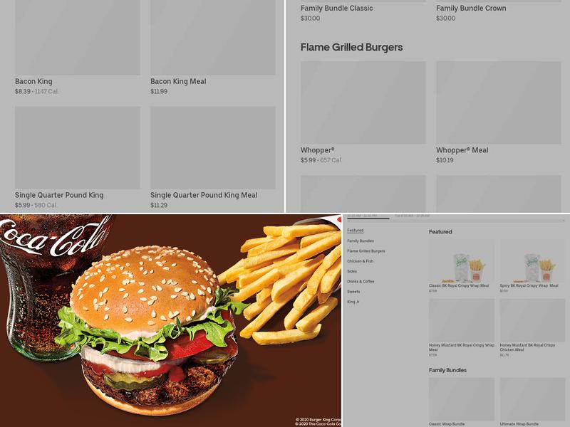 Burger King Menu