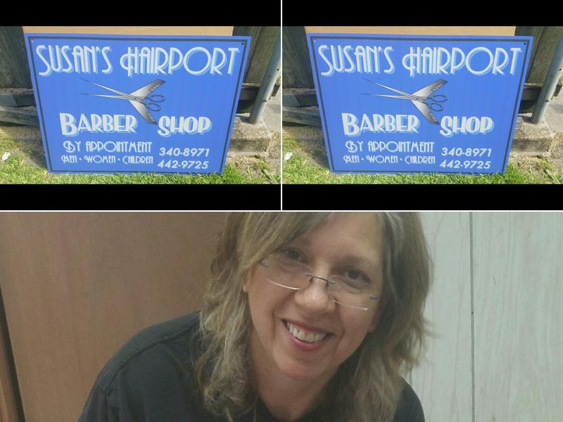 Susan's Hairport (call for appt.)