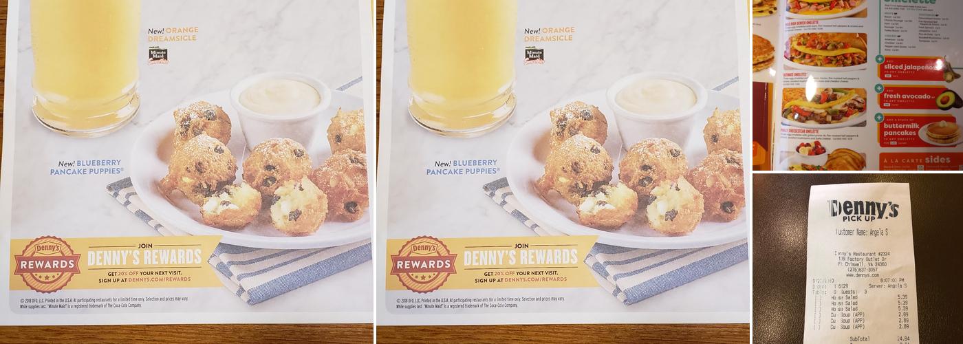Denny's Menu