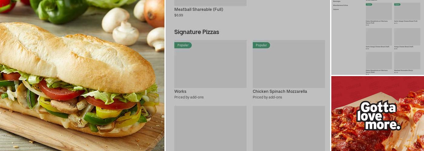 Donatos Pizza Menu