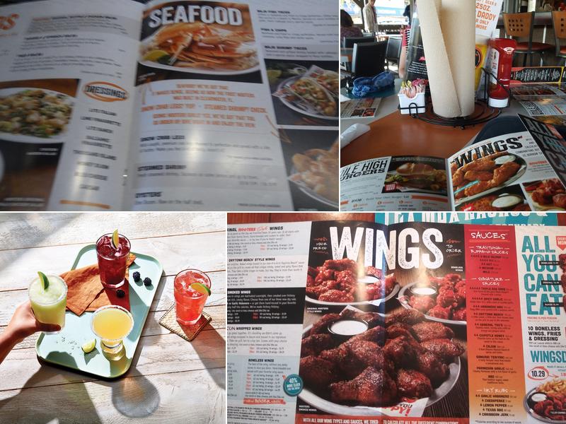 Hooters Menu