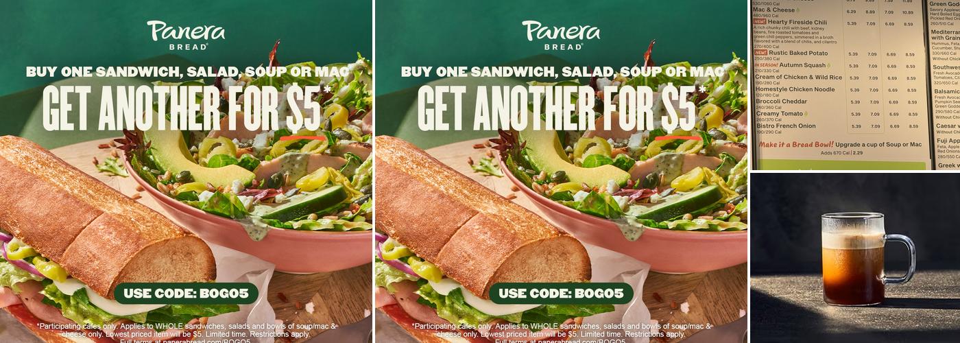Panera Bread Menu