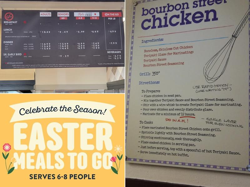 Golden Corral Buffet & Grill Menu