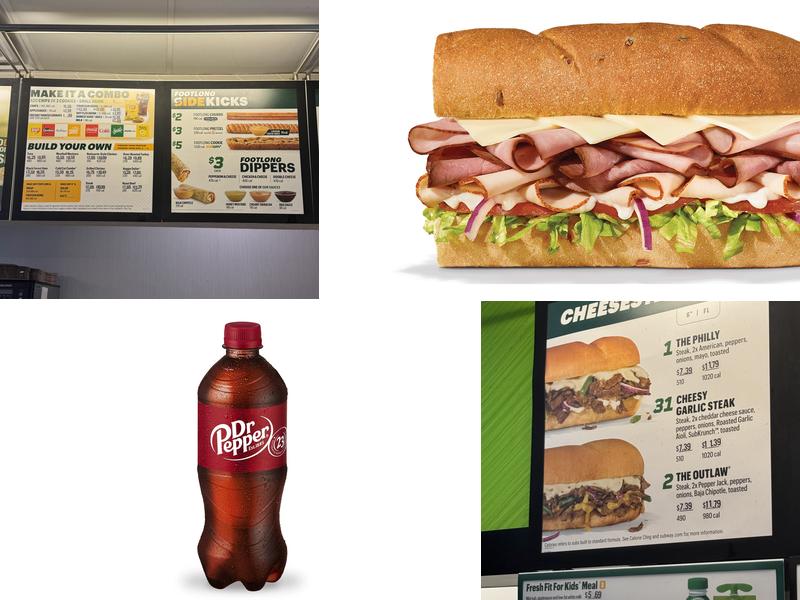 Subway Menu