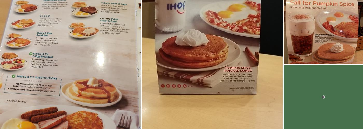 IHOP Menu
