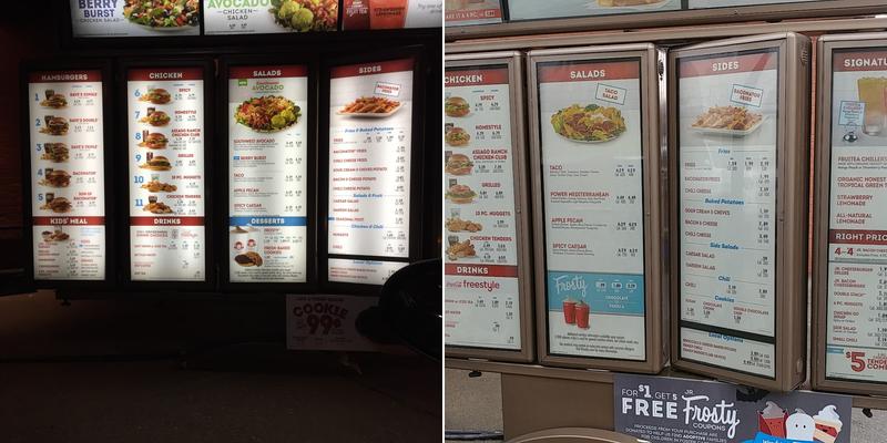 Wendy's Menu