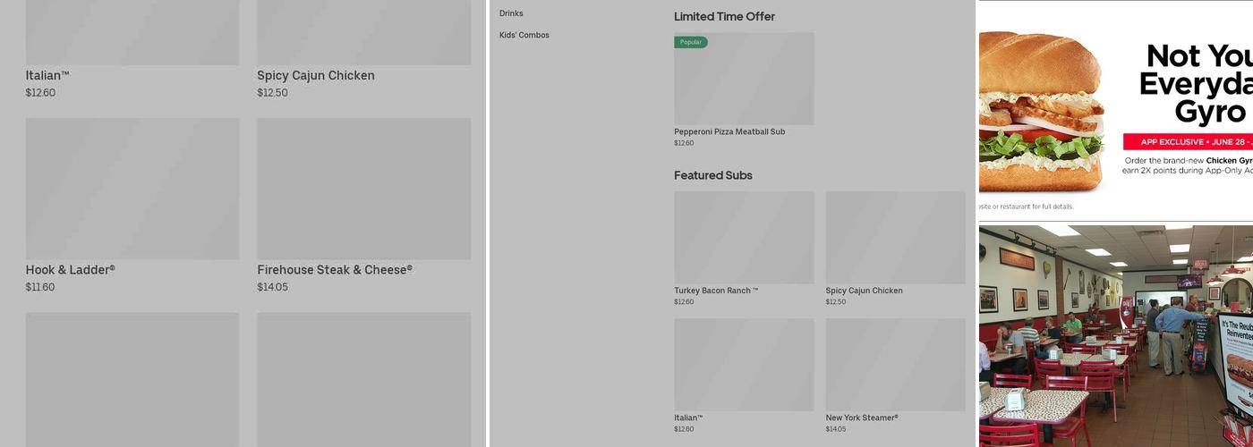 Firehouse Subs Charles Pointe Menu