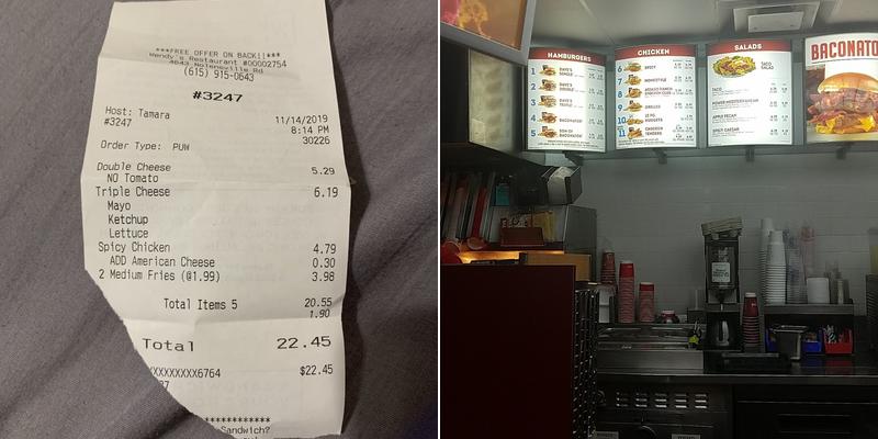Wendy's Menu