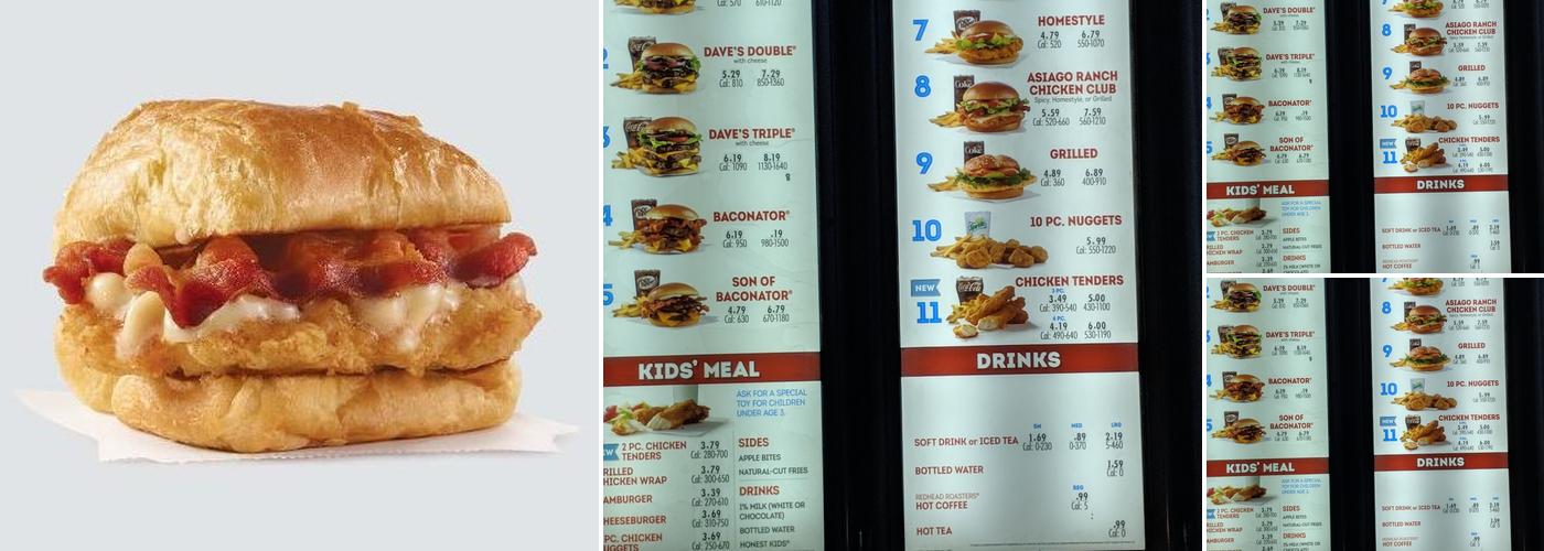 Wendy's Menu