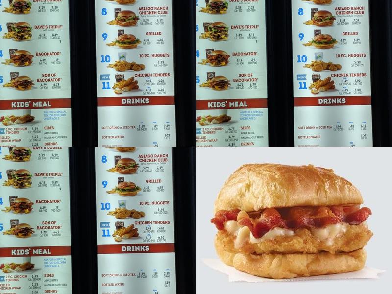 Wendy's Menu