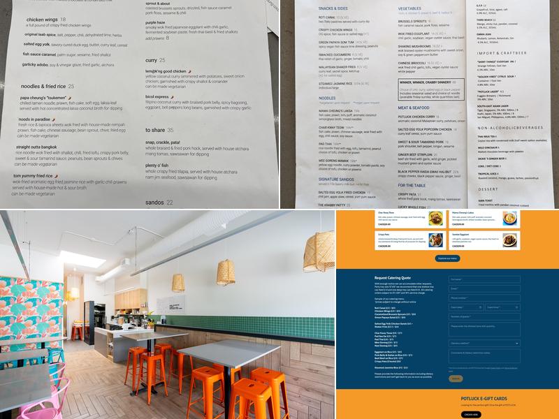 Potluck Hawker Eatery Menu