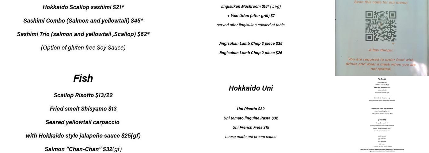 Dr. Clark Menu