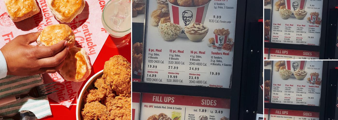 KFC Menu