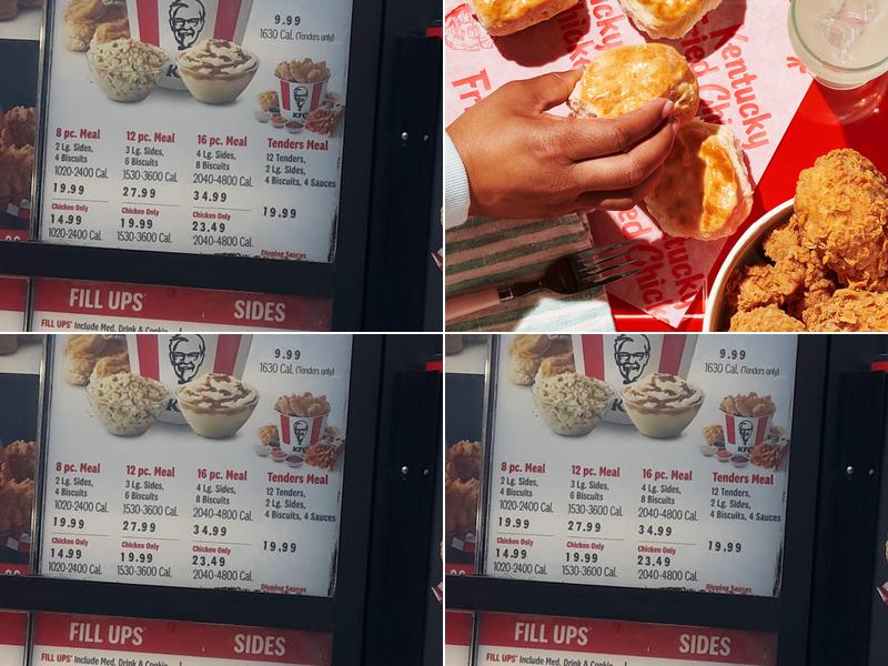 KFC Menu
