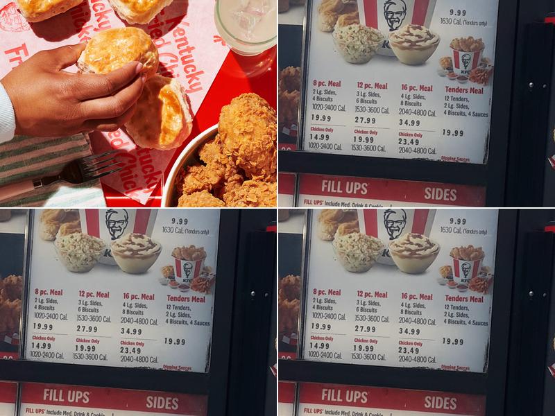 KFC Menu