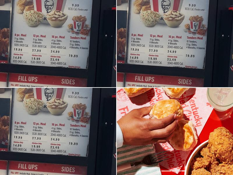 KFC Menu