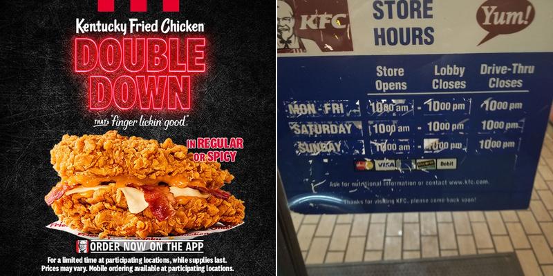 KFC Menu