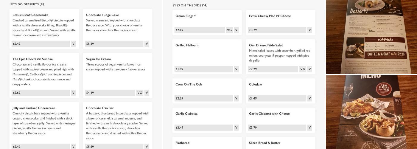Jolly Scotchman Menu
