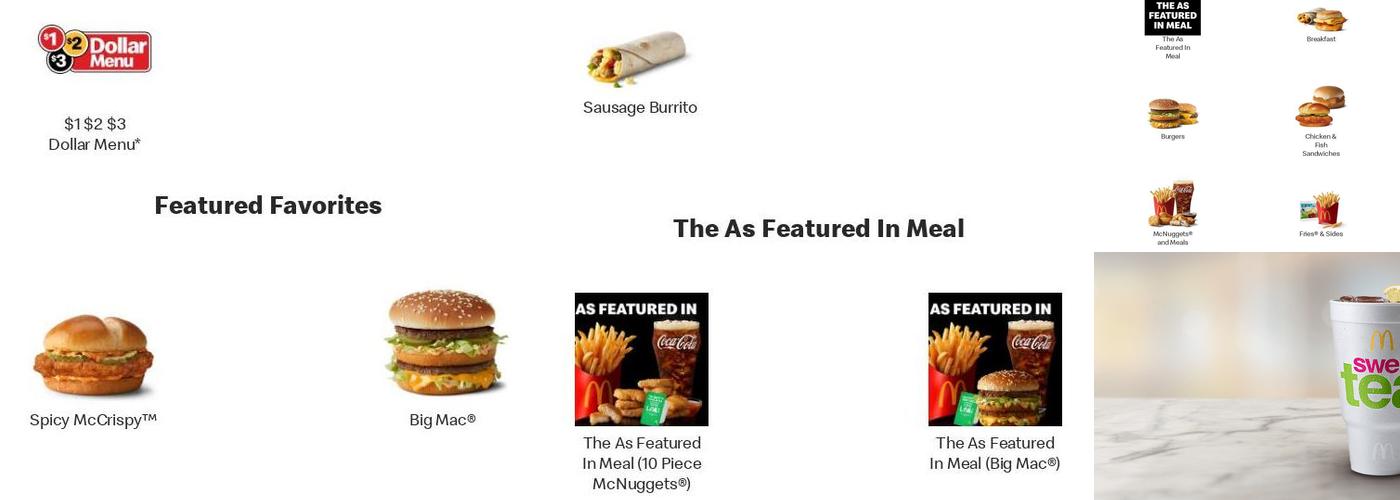 McDonald's Menu