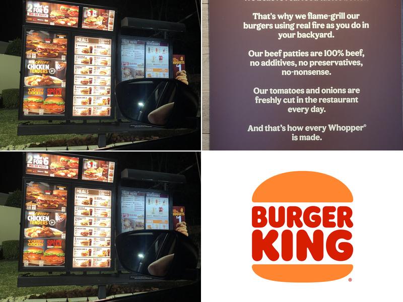 Burger King Menu
