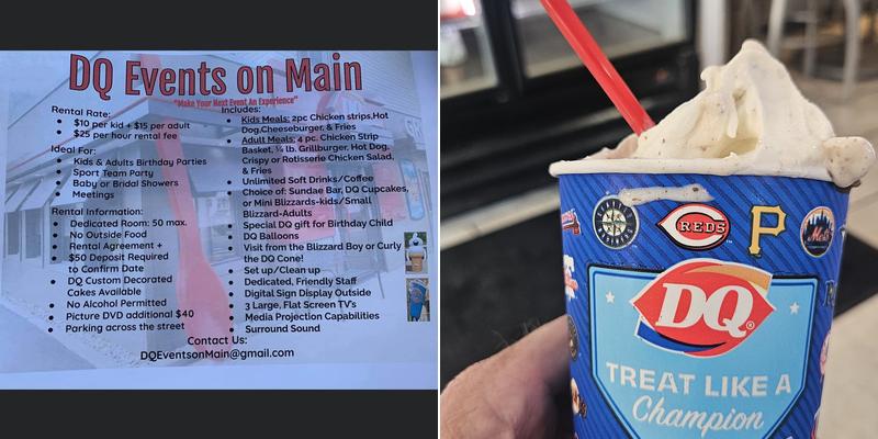 Dairy Queen Store Menu