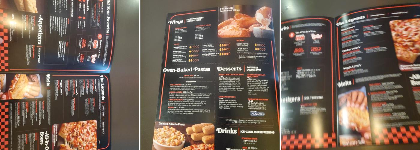 Pizza Hut Menu